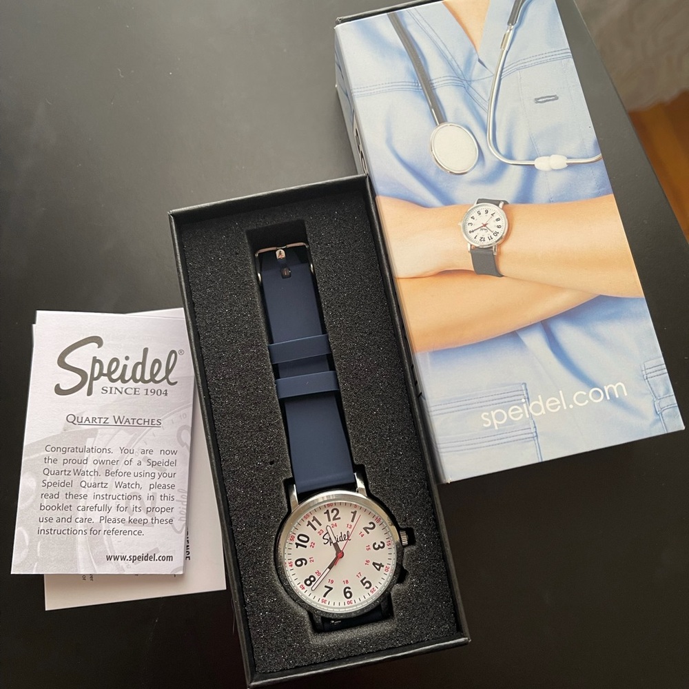 NEW Speidel Navy Scrub Watch